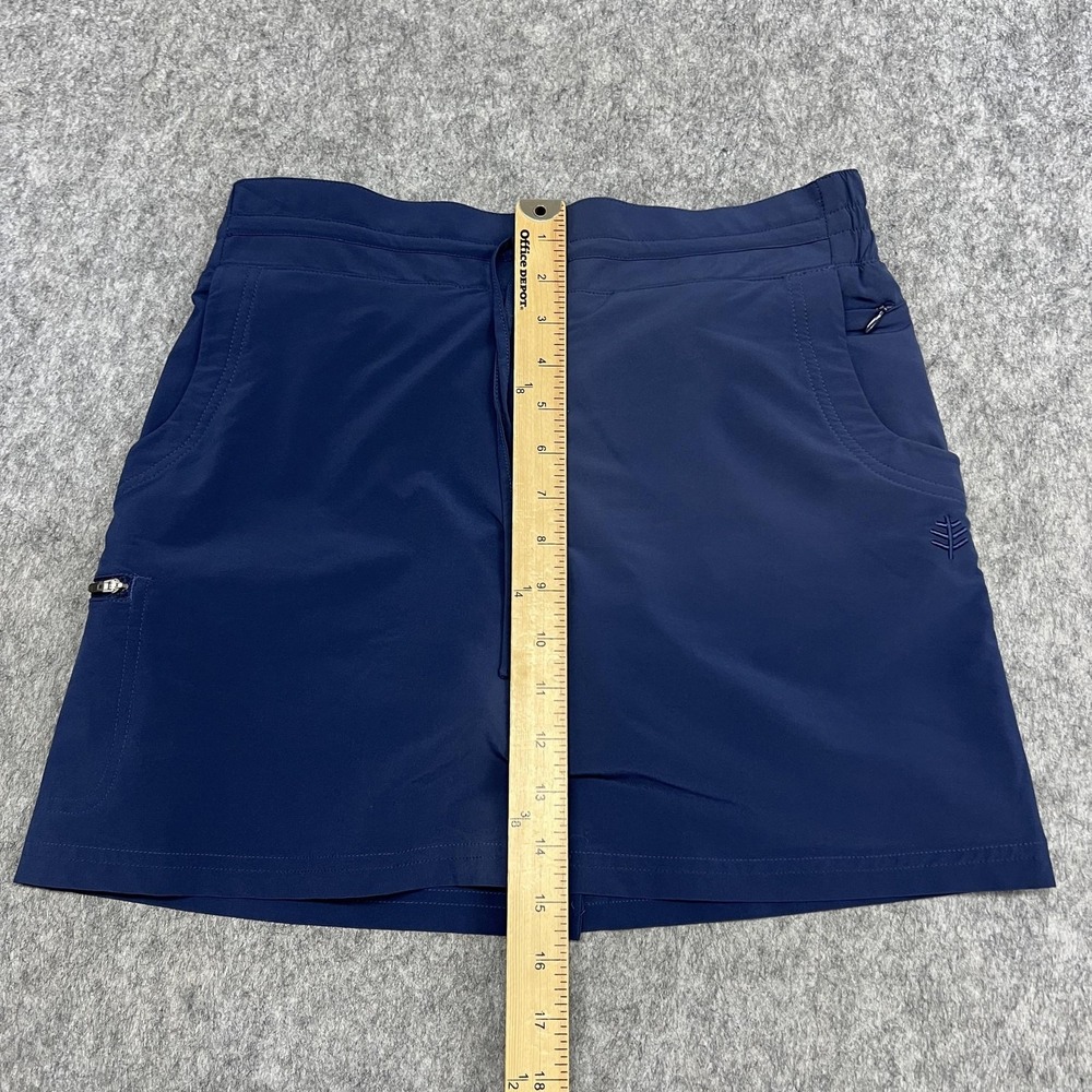 Coolibar Skort Womens XS Blue UPF 50+ Built In Shorts Pockets Stretch Athletic - Picture 11 of 14